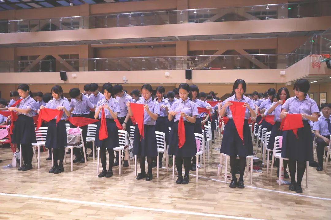 五四精神啟新篇，青春逐夢向未來——?？谏礁咧袑W(xué)2025年離隊入團(tuán)儀式順利舉行-圖片5